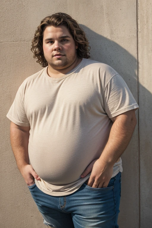 Chubby muscular 15 years old boy, fat body with strong arms and massive pecs, fat belly, underwear, long hair, Man bun, Masculine muscular chubby, in speedo, sexy Man, fat
