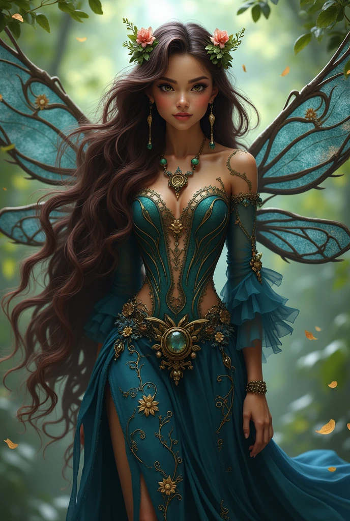 a close up of a woman wearing a butterfly costume,steampunk butterfly,fantasy victorian art,re-raphaelite fairies,natalie shau,intricate steampunk imagery,in detailed steampunk dress,portrait of a fairy,portrait of fairy,steampunk angel,gothic fantasy art,beautiful fantasy art portrait,the fairy queen,steampunk. intricate,portrait of fairy woman,beautiful fantasy maiden