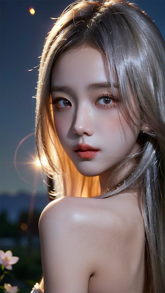 best quality, masterpiece, 1girl, upper body, pale skin, night