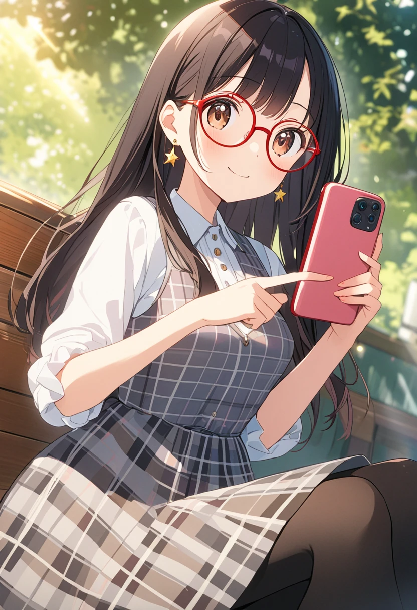 1 female、Brown haired、Brown eyes、Black-rimmed glasses、Fascinating 、Gorgeous face、Perfect body。Highest quality、Ultra-detailed、8k resolution、RAW Photos、Tabletop。valentine&#39;s day、chocolate。Laughter。
