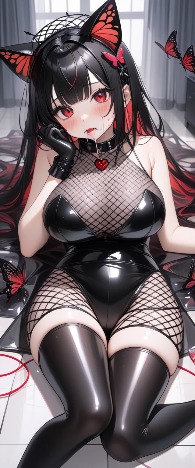 (((((((monochromatic world, using only shades of black and white and little yellow,pubic tattoo,facial tattoo,show thighs,thin thighs,))))))(((frills,head tilt，baggy corset,maid dress ,side tie panties,thigh strap,))) (((blush:1.7,baggy cuffs,long fur gloves,breast hold)))，(zentangle:1.1), (geometric:1.1), ((1girl,under-aged,amazing,sharp focus,seductive succubi，Solo，from bottom:1.2))(Masterpiece,Best quality, offcial art, Beautiful and aesthetic:1.2),((超高分辨率,Golden ratio,)) (16k),((Mixing Console)), Music Clubs, night club, Independent cinema, Underground danceclub, Underground danceclub，night club,((micro shot,devil))(((sagging breasts，Slime-like breasts,gigantic breasts))),(Physically-based rendering),Sharp focus, (((highdetailskin,sitting))),Intricately detailed clothing，(Delicate pupils,Symmetrical pupils，Highly detailed pupils)，heart pupils,danfeng eye,((((detailed hair|short hair|braid bangs|long bold side bangs|top bow|ahoge|oily,shiny oil)))),Slender,(masterpiece sidelighting),(The sheen),(beautiful hair,beautiful eyes,）((unbelievable Ridiculous quality)),((extremely_Detailed_Eyes_and_face)),Movie girl,(Dynamic configuration: 1.2),Brilliant,Glossy, (Photorealistic), ((hairpin)), two-sided fabric,disheveled hair,Ultra-precise depiction, Ultra-detailed depiction,