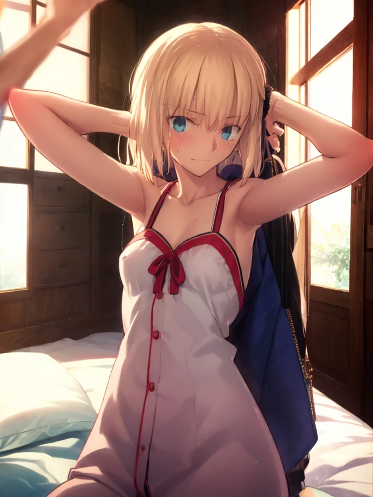 High resolution, 最high resolution,high resolution,{know_StayNightuFotable in F:1.15}, Rubio_ highest quality, masterpiece, フルnude,Sweatだく,blush,smile,Underarmアップ,Sweat,Underarmを広げて見せている,bed,semen,Bukkake,Covered in semen,semenが垂れている,Moist,blonde,whole body,pubic hairがある,Love Juice,Underarm,~ side,~ sideの下,Underarmの下,~ sideアップ,Sweatをかいている,~ sideSweat,Upper Body, 1 person,Armpit zoom,Side zoom,Underarmズーム,腋の下ズームUnderarmを見せつける,Showing off your armpits,Place your arms behind your head,nude,全naked,naked,Raise your arms, Intraluminal reflection,whole body,Two Arms,alone,sexy,1 personだけ,look at me,体中semenまみれ,膣からsemenが垂れている,front,オイルを塗ったテカテカのUnderarmを見せる、オイルを塗った光沢のあるUnderarm:1.30、Surreal、Underarm、オイルを塗った光沢のあるUnderarm:1.30、光沢のあるUnderarm、オイルを塗ったぬるぬるのUnderarm:1.30、ぬるぬるした光沢のあるUnderarm:1.20、明るく詳細なUnderarm、Underarmの細かいシワ:1.7、Realistic armpit wrinkles:1.7、Underarmを照らす光:1.4、Even the fine details of armpit pores), (smile、Side-show pose,Side-show pose,Nipples are erect,全naked,No clothes,素っnaked,Armpit up,Armpit Up,Naughtyな腋,Naughtyな脇,Naughty,Sweat,Arms behind head,Spread the armpits,Spread your arms,Embarrassed,Love juiceが垂れている,Breast milk,Breast milkが出ている,Pussy,NaughtyなPussy,Body to the front,pubic hairが生えている,pubic hair,semen,semenまみれ,Naughtyな体,Naughtyな身体,NaughtyなPussy,Naughtyなマンコ,Naughtyなgenital,genital,Naughtyなnaked,Naughtyなnaked体,Naughtyな肉体,Naughtyなボディー,Embarrassedに腋を見せている,Embarrassedに脇を見せている,lotion,lotionまみれ,Vaginal fluid,Vaginal fluidが垂れている,Love juice,Love juiceが垂れている