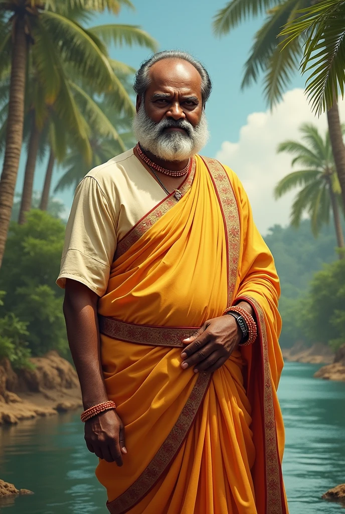 extremely detailed, detailed face, detailed eyes, detailed big muscles detailed fat , (view naked.realistic full body), ((1man)), (object (big belly indian older  big bulge testicles balls  bear hairy body thick legs rugged hairy naked standing with face up alpha stern expression inside indian temple )), wearing traditonal indian clothing  (big thick, hefty build, big muscle, facial hair, white moustache, , alpha strong man face thick hair,  white hair, strong character, strong muscle), (background (sunny , indian river)), (photography (50mm lens, cinematic, cinematic color)