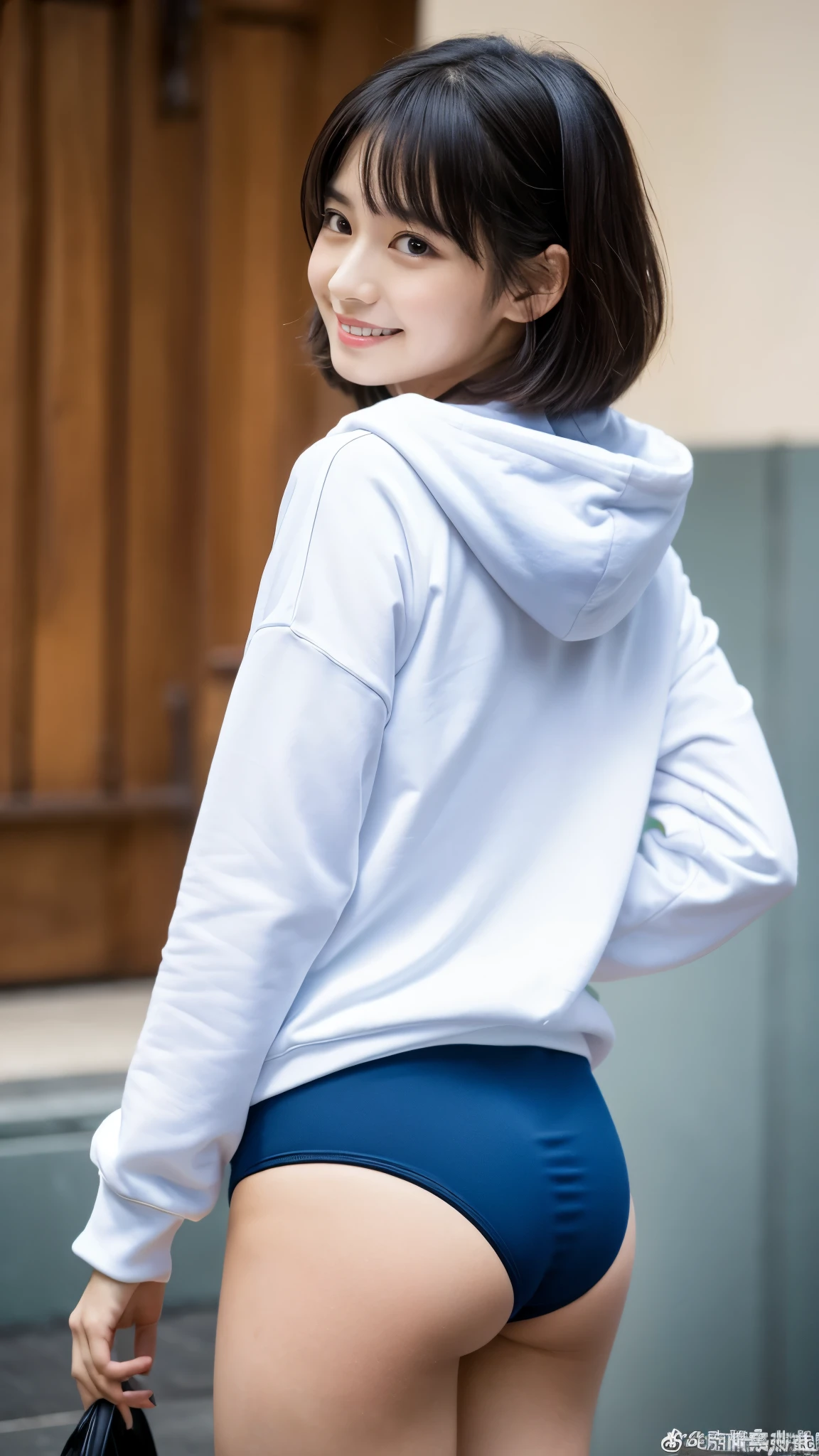 (​masterpiece:1.3), (8K, Photorealcitic, Raw-Photo, The highest image quality: 1.4), Japanese people, (1girll), beautifull face, (Vivid faces), beautiful hairstyle, RealisticEyes, Beautiful detail eyes, (Real looking skin), Beautiful skins, Enticing, 超High Resolution A, A hyper-realistic, hoog detail, Golden proportions, (Detail Face:1.2), Look at the beholder,masutepiece, Best Quality, Ultra-detailed, delicate detail, Hight Resolution, Composition of the whole body、Open leg posture、Open thick legs..、Beautiful detailed eyes, Fitness Wear, Natural Color Lip,Photorealcitic、realisitic、独奏、Photorealcitic、Top  Quality、extra detailed face、extremely detailed eyes and face、beautiful delicate eyes、absurderes、Incredibly Absurd、Messy hair、floating hair、Brown hair、wavy hairstyle、middle hair、(super detailed CG、8K photo wallpaper)、(very delicate and beautiful.)、(​masterpiece)、(Top  Quality:1.0)、(超High Resolution A:1.0)、beautiful  lighting、perfect lightning、realistic shadows、[Hight Resolution]、Detailed skins、extremely highly detailed、Delicate face and eyes、photorealistic eyes、sharp pupils、beautifull face、plein air、japanese city、In the hustle and bustle、blurry backround、shinny skin、Blunt bangs、Red Eye、(Sailor Suit 1.2)、Sailor suits have long sleeves、ultra fine photos, 8K image quality, exteriors, full body composition, View from the camera, Japanese 20-year-old female, Perfect Beauty, The texture of the pores is visible, perfect facial features, Clear bare skin, Clear bare skin, beautiful body, Muscular, Slender, poor breasts, Firm buttocks on small breasts、Small hips、 bloomers (Bloomers in Japanese schools, Seamless design, Monochrome bloomer, Bloomers are dark blue, tight、Bloomer is an elastic fabric、The length of the bloomer comes from the navel３ｃｍNext Degree, )legs wide open、、deadpan、(His face turned to the side、)