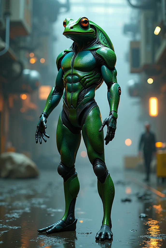 (male synth\(vader-san\):1.5), Anthro, solo, adult, (muscular male, muscle:1.7), (robot, machine, mechanical, cyborg, Android:1.5), (deepgreen metallic body:1.8), (black silicon skin:1.7) (Visor monitor deepgreen eyes:1.5), (ultra big pecs:1.5), (abs:1.5), (big ass:1.5), high tall, (nude, naked:1.9), glowing LED, (erect deepgreen nipple:1.7), (English paint:1.7), (broad tail, claw:1.5), standing, (expressive pose:1.5), looking here, (deepgreen energy power effect:1.5), (hyper detailed eyes:1.7), ((simple black room:1.9)), (8K, best quality, ​master piece, Hyper realistic, Digital art, Photorealistic, photograph, absurd res, hyper detailed, high resolution, upload to e621, \(artwork\):1.5), ((by null-ghost, by taran fiddler, by anhes, by nekogaki:1.5), (3d, Unreal Engine 5:1.7), ((zoom in head to thigh:1.7)), (body front, turn this way:1.2), (three quarter portrait:1.7)
