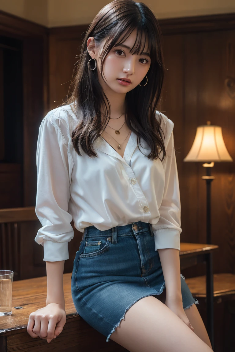 girl, waist up, slightly smile, beautiful lighting, deep shadow, best quality, masterpiece, ultra highres, photorealistic