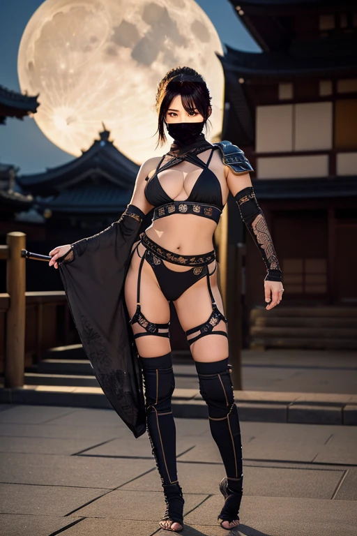 ORIENTAL WARRIOR- GEISHA- SAMURAI SWORD- SEXY- BLACK PANTIES- DETAILED PHOTO- ANGRY FACE- BEAUTIFUL BODY- SHINY TEMPLE- SQUATTING- COLORFUL HD