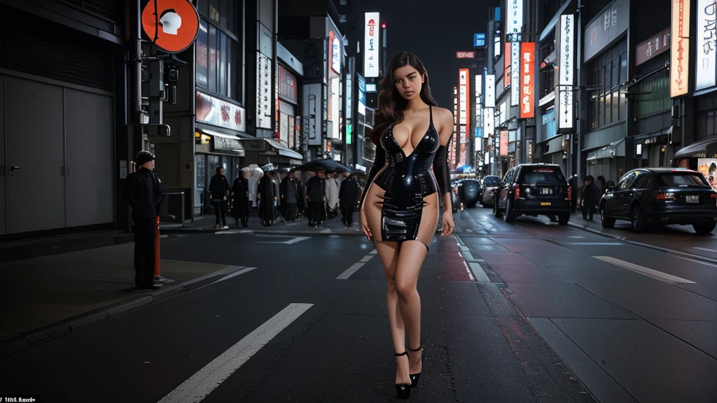 foto cute anime grirl, cute, aproximada, corpo inteiro, desenho, mango, night, cyberpunk, retrowave scene, anime, 16x9, city night, estudantes, fliperamas, neon, pouca roupa, Photogenic, exibicionista, 2d, colorido, arcade, uma garota em uma cidade de neon retrowave , personagens de anime, anime style, 2d, desenhado, not 3d, unrealistic, garota colegial japonesa, anatomia perfeita, voluptuosa, sexy, linda, beautiful proportions, night dress, enormes boobs, da cintura pra cima, aproximada, varied scenery, maquina de vendas, ramen restaurant, camera aproximada, angulos diferenciados, estilo anime, encostada na parede, segurando celular, com mochila nas costas, cabelo comprido, pirulito na boca, maquiagem forte