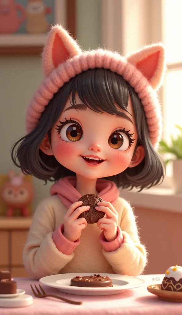 best quality,1girl, baby face, smile, cute, c4d,