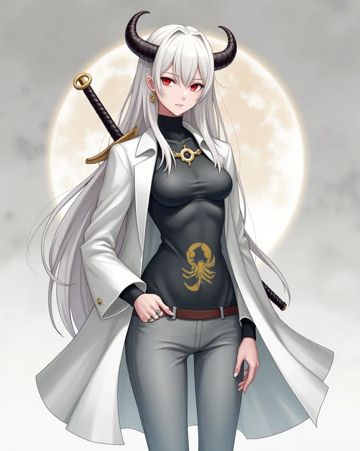 NSFW, obra-prima, melhor qualidade, ultra-detalhado, semi-realista, detailedfacialfeatures, 2mulher,usando roupa sensual antiga wuxia,cabelos compridos negros,olhos escuros,roupa feminino de batalha,estilo princesa do gelo,sexy,seios grandes,olhar malicioso e sedutor,mulher muito bonita, Demon race,he is standing holding in his left hand a whip and in his right hand a thin, sharp ancestral sword.