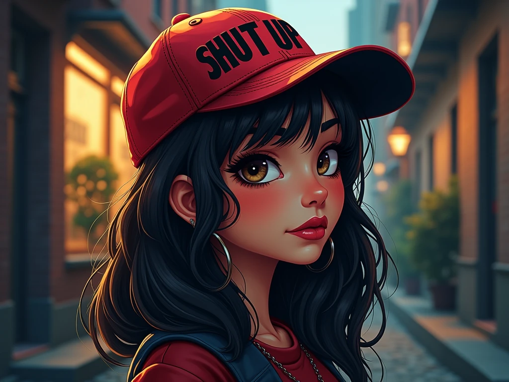 indian girl in tshirt, smoking a cigarette, cool, goth, band tshirt, rock, modelshoot style