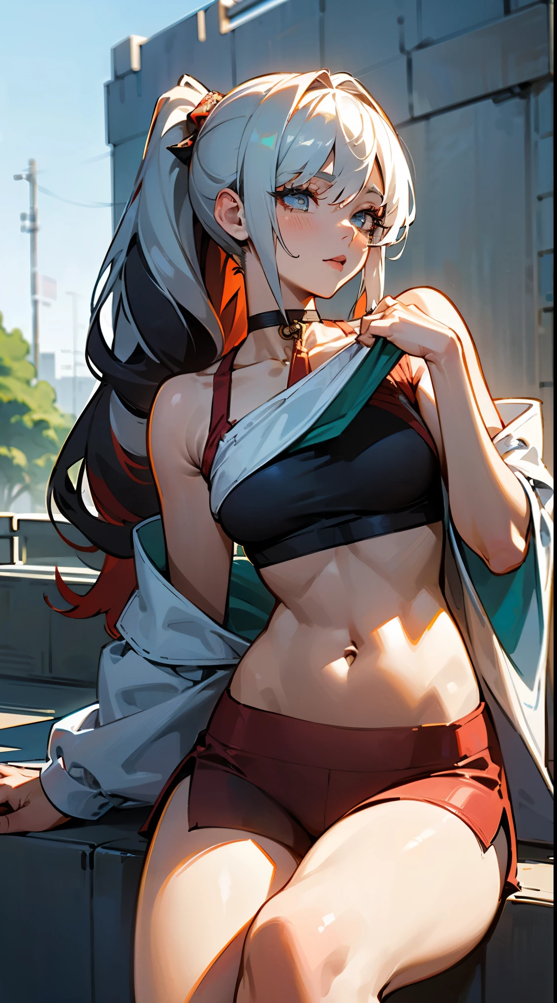 (best quality,4k,8k,highres,masterpiece:1.2),ultra-detailed,(realistic,photorealistic,photo-realistic:1.37),beautiful expressive eyes,long eyelashes,beautiful detailed lips,detailed hair and face,(She looks as if she is about to cry.),clean and flawless skin,(Very large breasts, big tits, oversized tits),Short hair,(Earrings, maid uniform),
