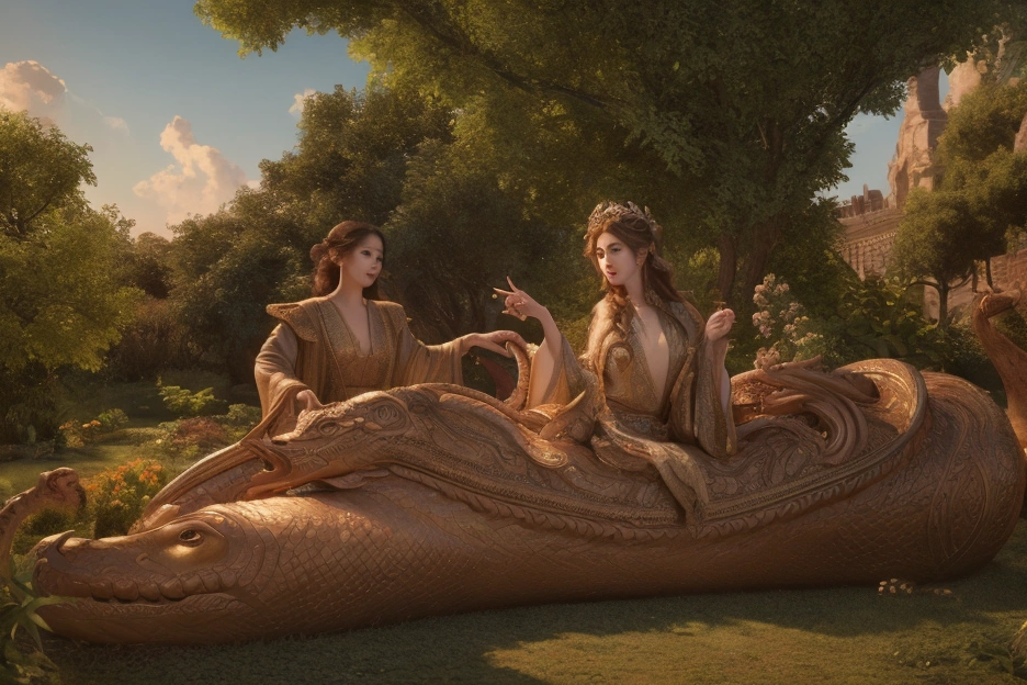 a detailed painting of Jehova pointing at the serpent in the Garden of Eden, beautiful detailed eyes, beautiful detailed lips, extremely detailed face, long eyelashes, ornate robe, dramatic lighting, dramatic clouds, lush garden, serene atmosphere, (best quality,4k,8k,highres,masterpiece:1.2),ultra-detailed,realistic,photorealistic,photo-realistic:1.37,dramatic lighting,cinematic composition,intricate details,rich color palette,vibrant colors
