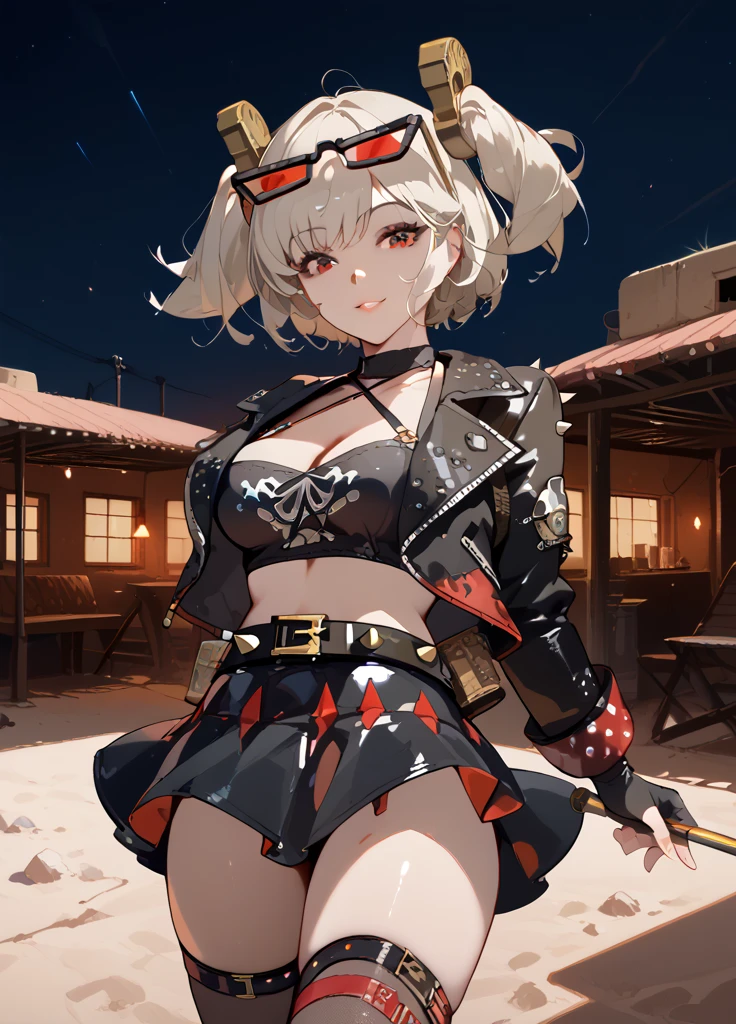 ((best quality)), ((highly detailed)), masterpiece, absurdres, (detailed eyes, deep eyes), (1girl), from beside, pov, <lora:hyrulewarriors_cia:.9>, hwcia, white hair, purple eyes, dark skin, dark-skinned female, bikini, collarbone, midriff, barefoot, (outside, stars, galaxies, space, asteroids, planets, rocket ship, night, night sky, stars, lunar eclipse, shooting star, telescope)
