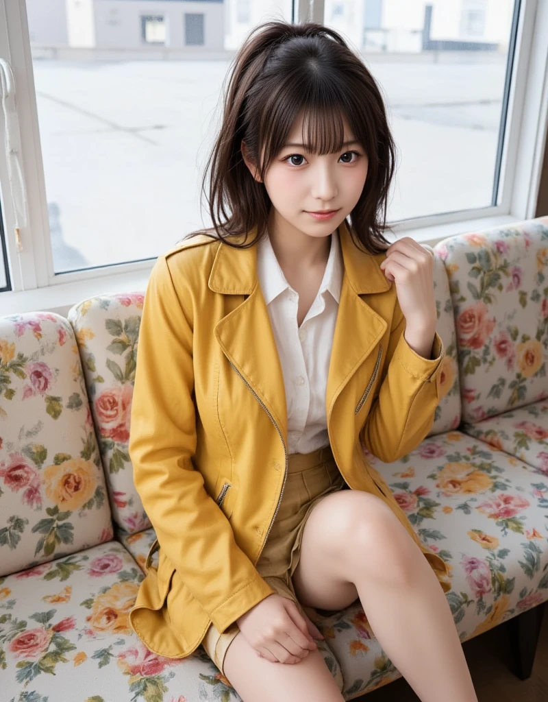 ((whole body写真)), (( dark eyes)), ((nude)), (( completely naked)), ((Long bob hair with black hair split in the middle)), ((not wearing panties)), ((4peopleの美しい女性)), (( ponytail hairstyle )), (( semi-long dark brown hair )), (( messy side wave short hair sitting on leather sofa)), (( platinum blonde short hair )), (( bun hair )), ((Around TX Moriya Station)), (( looking for someone with sharp eyes )), ((Look down a little and look up)), ((purple-lace panties)), ((white-lace panties)), ((yellow-lace panties)), ((long-hair)), ((Glaring expression)), ((wrinkled yellow leather biker jacket)), ((wrinkled olive-green leather biker jacket)), ((wrinkled bright-blue leather biker jacket)), ((wrinkled bright-red leather biker jacket)), ((white-leather biker jacket)), ,there is a レザー jacket hanging on a clothes rack, wearing samcrow レザー jacket, ((in an old 1950s leather jacket)), ((very aesthetic leather jacket)), ((Crossing the street)), ((The light is red)), (masterpiece), ((Horizontal droopy eyes))、 super high resolution, cute、 smaller breasts、２people、 very beautiful Japanese idol 、 best quality、Genuine、 soft light,  beautiful eyes, movie lighting,( simple bright color background:1.3)、細身の体、 smaller breasts、 best quality、 super high resolution、 super high resolution, ２people, 美しい日本people女性、 super detailed face,、 enchanting smile with your back against the wall、 cute、 white skin、Fair skinの美しい肌、 Teal Eyelids、Beautiful symmetrical face、Small face、Age 25、Beautiful black hair、 Beautiful small breasts、Genuineのpeople間の皮膚、Perfect figure、Perfect anatomy、whole body写真、詳細かつリアルなpeople体、Detailed and realistic skin、 Soaking in Hot Springs to the Waist 、 detailed and realistic eyes、Detailed and realistic lips、Detailed and realistic teeth、Detailed and realistic ears、Detailed and realistic hair、 beautiful hands、 realistic feet in every detail、Realistic breasts down to the last detail、Realistic areola down to the last detail、detailed realistic nipples、 realistic female genitals down to the details 、 detailed realistic legs 、Detailed and realistic clitoris、detailed realistic anus、細部までリアルな thick pubic hair、whole body、whole body白肌、Fair skin、Check and fix the skeleton、Pubic hair is thick、 thick pubic hair、 Completely naked、urination、 a pleasant expression 、Blushing cheeks and an ecstatic expression,  is leaking urine、 a sex toy is inserted into the anus、Concrete wall, (( ponytail hairstyle )), ((Exposing the female genitals)), (( Realistic female genitalia )), ((Thick pubic hair with realistic detail)), ((Thick pubic hair)), ((Realistic clitoris)), ((Realistic anus down to the last detail)), ((M-shaped feet)), (( spread your legs)), ((Excessive pubic hair)), 