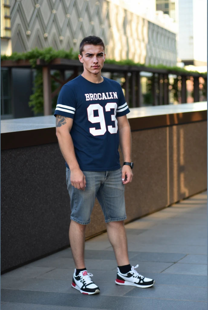 shirtless sweat-drenched 22-year old short black hair caucasian male, tattered jeans, drenched with sweat, playing basketball in an outdoor basketball court