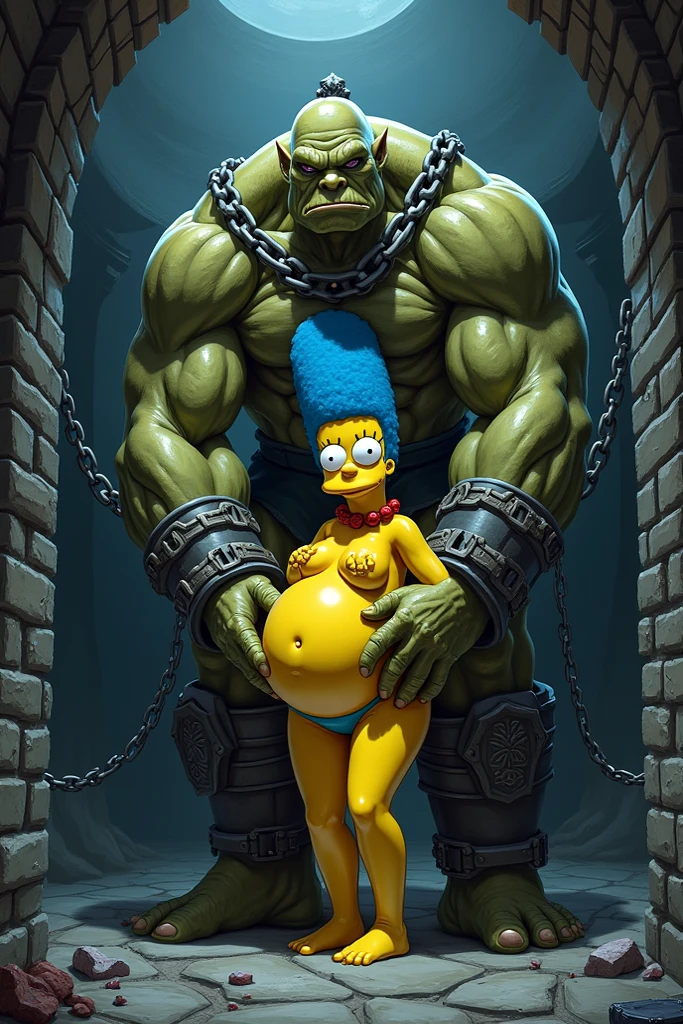 NSFW,
(rape,netorare,focus vagina:1.4),
(1 girl:1.4,Pregnant,blush all over the face,Trembling legs,saggy breasts:1.4,huge areola,erect nipples),
(lying in bed:1.4),
(orc vaginal insertion:1.4, Orc inserts into vagina:1.2),(internal_semen,X-ray:1.4),
(Show your chest, navel, knees, vagina, urethra, and anus:1.4),
,,,
knight,spread cape,armor,good lift,
,,,
(((masterpiece))),(((highest quality))),(((8K))), (((Very detailed CG))),(((High resolution, very unpleasant))), (((realistic illustration,realistic, depth))),(((1.5 intricate details))),((((super wide shot)))),
((((UE5 screenshot))),
(perfect anatomy, super dense skin, 2arms, 2hand, 5 fingers, 1navel, 1vagina),
(Beautiful mechanics, Elaborately designed clothing, highly detailed background),
(beautiful eyes, fine eyes, pretty eyes, natural eyebrows),
(beautiful face, perfect face, highly detailed beautiful face and eyes, attractive face),
(detailed face, delicate features, very pale skin, highly detailed skin, shiny skin),
,,,
strong light