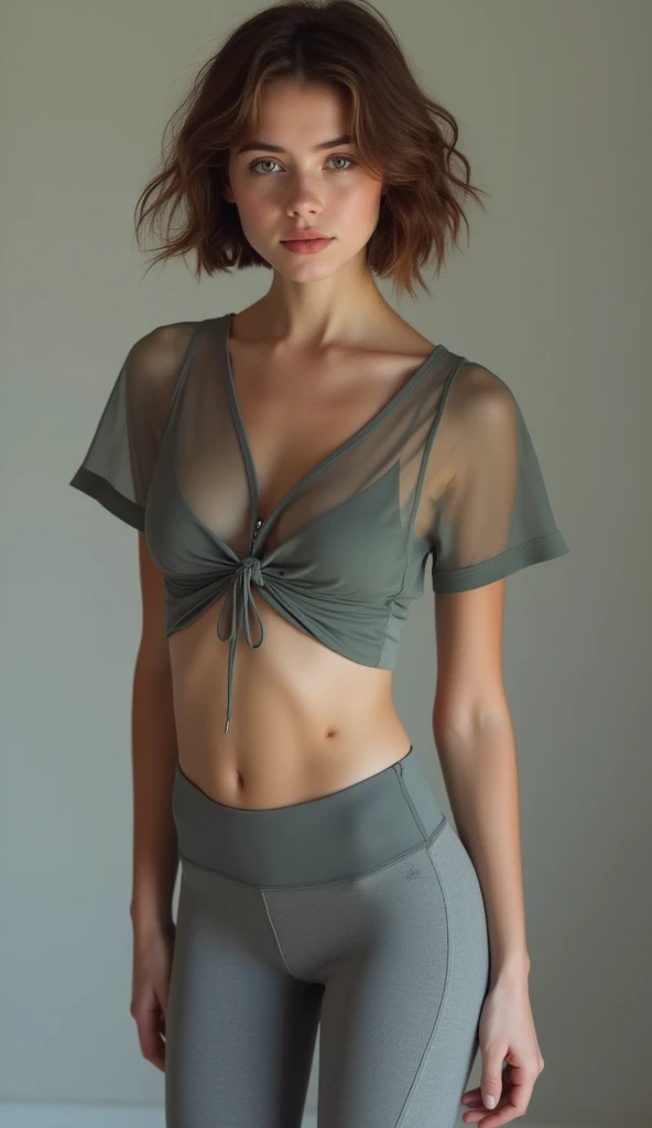 paparazzi shot of SCANTILY CLAD ((Millie Bobby Brown)), beautiful girl, model body, freckles on her face, ((green_eyes)), small breasts, big hoop earrings, black mini dress, black hip pantyhose, pink cloth shoes, full body , bottom strip, very white skin, very long hair, wavy hair, blonde hair, post-apocalyptic world, photorealistic, indirect lighting, volumetric light, ray tracing, hyper-detailed, best quality, ultra-high resolution, HDR, 8k