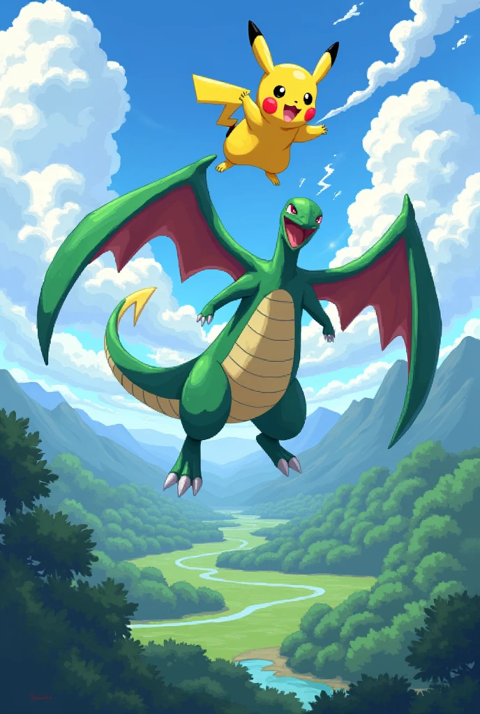 masterpiece, best quality,   <lora:CharizardPokedexIXL:1.0>,   Charizard, no humans, solo,   (sleeping), standing in a lush forest clearing, wings folded, calm expression, glowing embers floating around, sunlight filtering through the trees, peaceful and majestic, soft lighting, detailed and vibrant