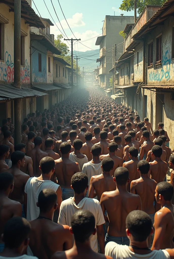 A Holy Week procession, where the natives whip their backs: It shows religious syncretism and masochism as a form of resistance and resignation.. In an animation style