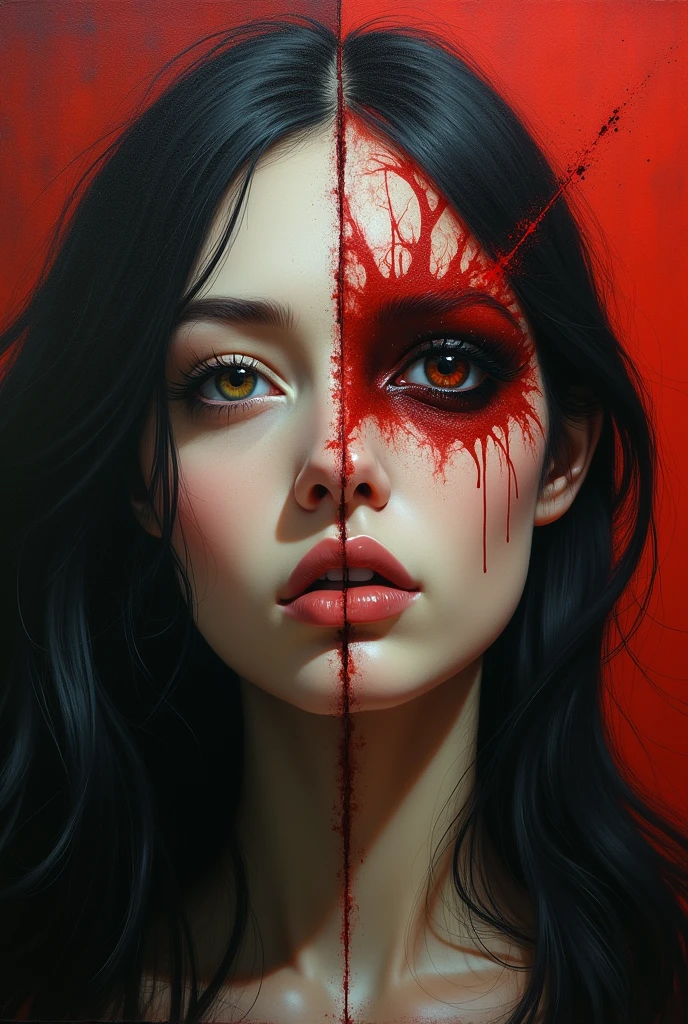 a poster of a woman's face with roses around her eyes and the words bearale on it by Shepard Fairey(cyberpunk) (neon)