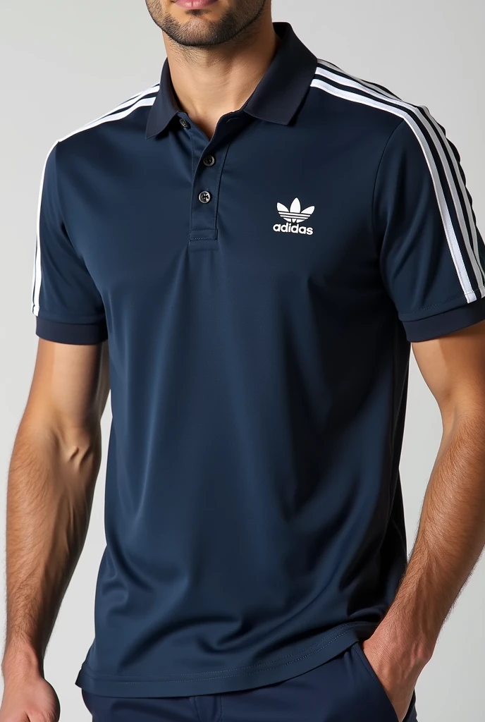 homem elegante usando camisa polo, caminhando na praia
