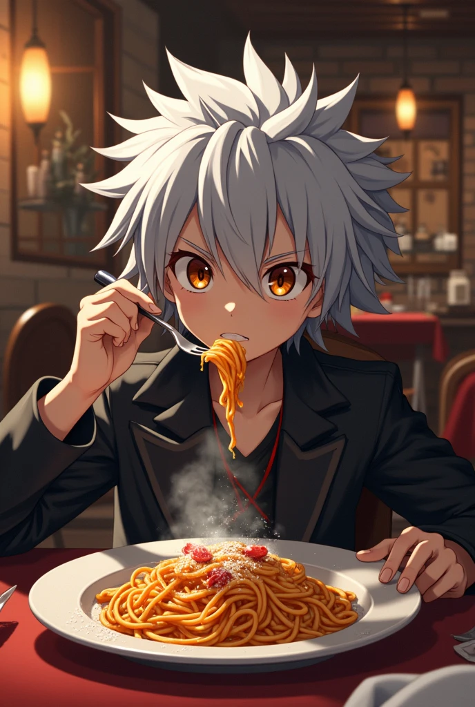 yasuo eating grated cheese