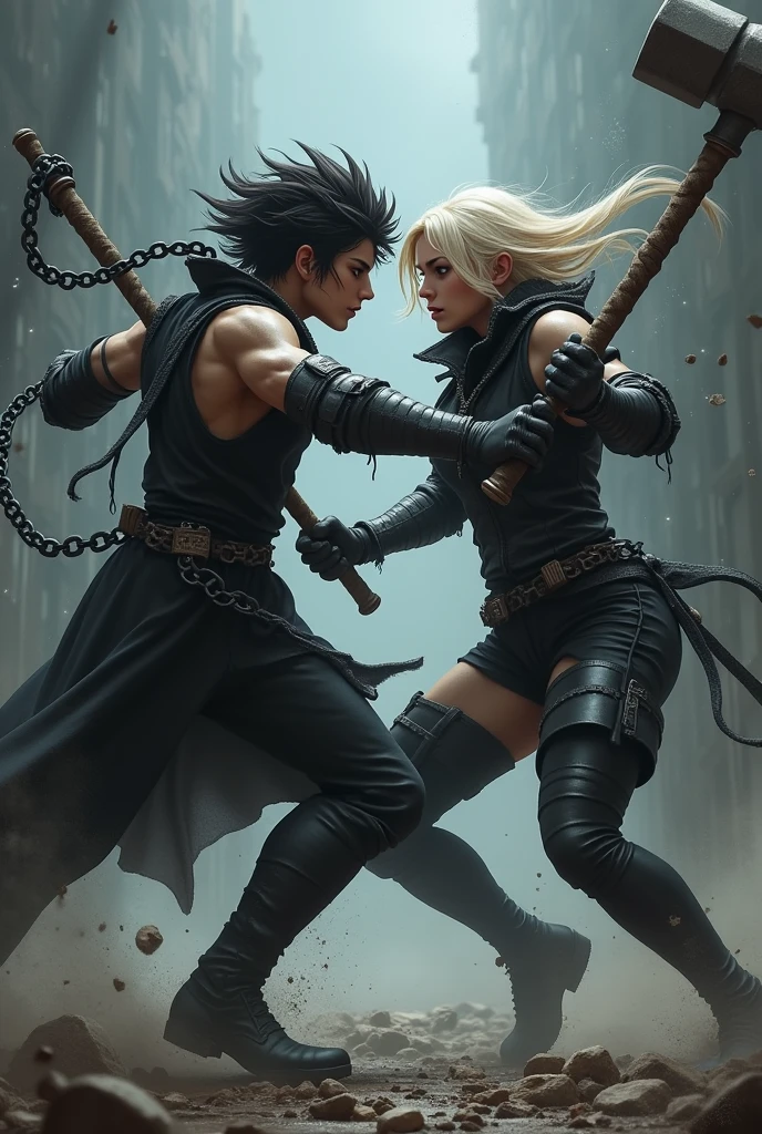 Makes a male character dodge an attack
