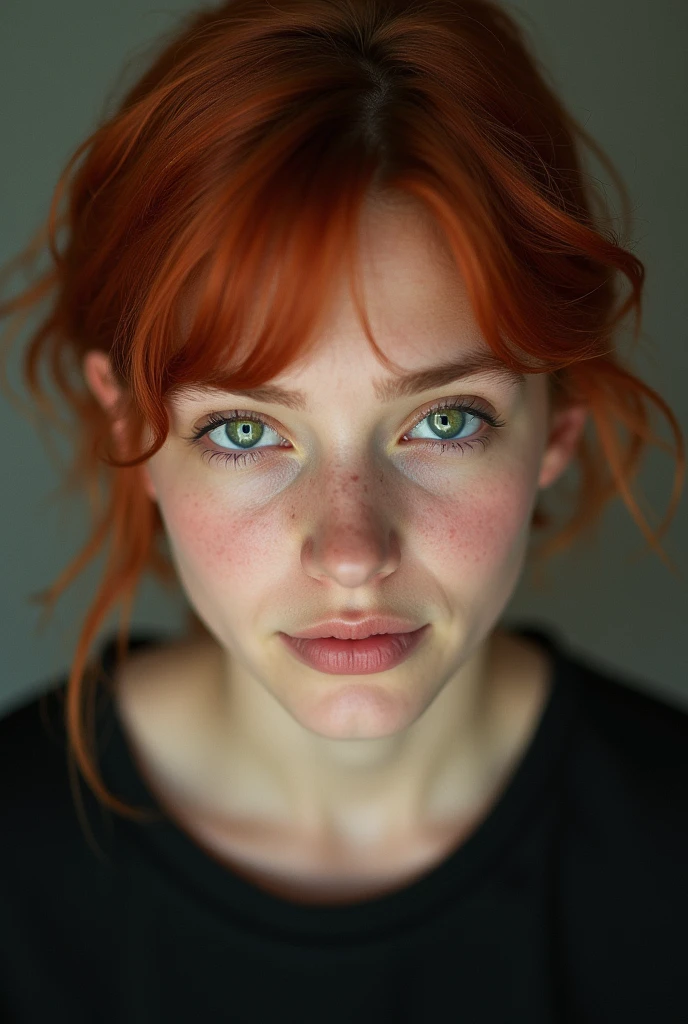 23 year old redhead,leaning over the viewer,fisheye-lense-photo, "Streetpunk Sexy" - Visualize a portrait of a young woman on a city street. rainy night,The shot,taken from a distance,captures her (wet body:1.6) and indifferent expression in the midst of the urban night. with body sweat and wetness hinting at the city's humid atmosphere. messy hair,pigtails,candid pose,head tilt,The photo,taken with a Canon EOS 5D Mark III,showcases her natural skin texture,including subtle acne (0.3),in hyperrealistic detail under soft,sharp lighting. The depth of field focuses on her,against a backdrop of soothing,muted colors and high contrast,creating a dark,yet gorgeous (1.2) and immersive night scene.