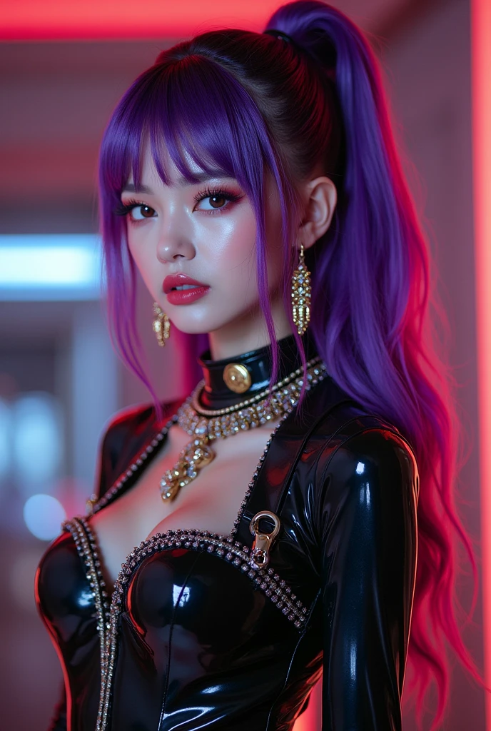 Professional:1.6 model girls, (最high quality, 4K, 8k, High resolution, masterpiece:1.2), Ultra-detailed, Realist, Punk Style, Punk Fashion, ((Upper body portrait)), Spiked clothing, Chain Accessories, Rebel pose, Mohawk Alto,  Flashy rainbow hair, Nervous background, Studio Lighting, Dynamic pose and elegant､masterpiece, 最high quality, high quality, High resolution, (((Upper body portrait)))､Super busty sexy, full body, high heels, sitting on floor spreading legs wide open ((full body))