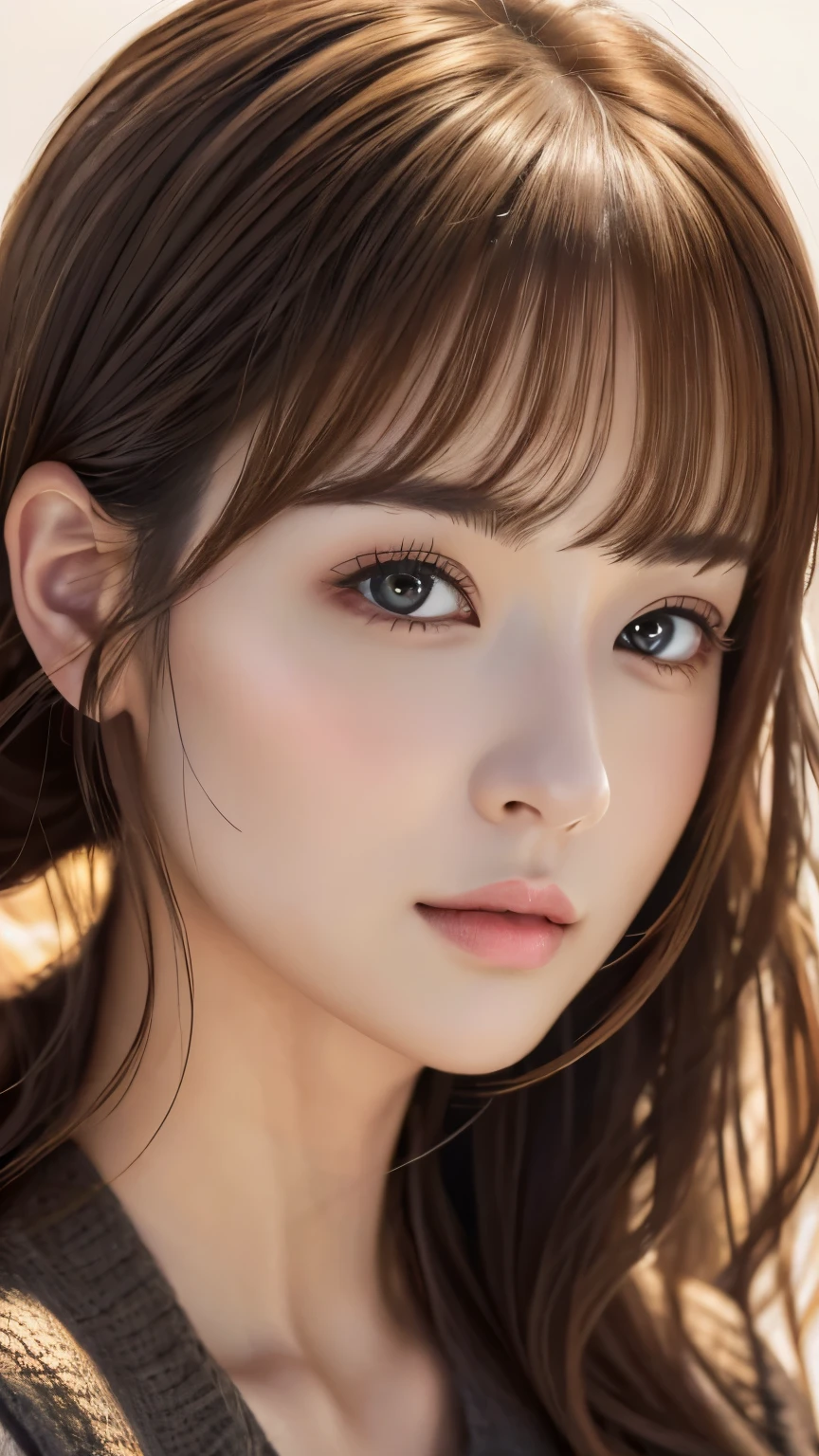 (Representative works:1.3)、(8k、 realistic 、 RAW photo、 Max Image:1.4)、(30 year old mature woman)、 small face 、 beautiful face、( realistic  Face)、 no makeup in the coal mine、  natural makeup、light makeup、 (  lots of dark brown hair )、 Beautiful Hairstyles、 realistic  eyes、 blonde twin tails 、 ( realistic な肌)、 beautiful skin 、 ( sweater)、 Confused、 charm、超 high definition 、 super real 、  high definition 、Golden Ratio