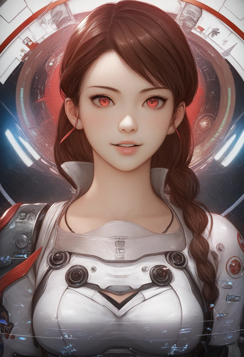 anime girl with long hair and red eyes in a futuristic space setting, anime epic artwork, anime wallpaper 4 k, anime wallpaper 4k, anime art wallpaper 4k, anime art wallpaper 4 k, detailed anime artwork, anime style mixed with fujifilm, anime style 4 k, detailed anime art, anime art wallpaper 8 k, 4k anime wallpaper, ultra hd anime wallpaper