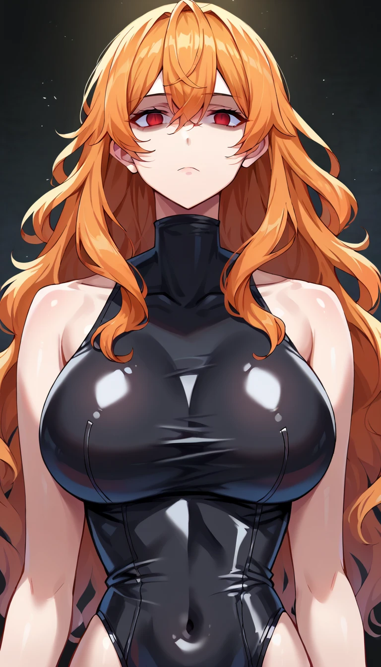 1 girl,NSFW,Nami ,(ONE PIECE),clavicle, absurd, brainwashing,empty eyes,((purple glowing eyes 1.5)),  (huge breasts 1.2), No expression, Emotions removed,(black latex tight bodysuit),look away , 全身shape, ((squat,spread your legs, arms behind head)),(highest quality、4k、8k、High resolution、must have:1.2)、Super detailed、(reality、reality的なです、reality的な:1.37)、ticker、hyper hd、studio lighting、ultra definition paint、sharp focus、Physically based rendering、extreme details、Professional specifications、vibrancy and color、blurry、sports portrait、landscape、horror style、anime big breasts、SF、photograph、concept artist、five fingers, perfect body,  {{{masterpiece}}}, {{{highest quality}}}, {{Super detailed}}, {shape}, {{very delicate and beautiful}},Improved cost performance、all roles、Canon 5D MK4でphotograph、photograph, 