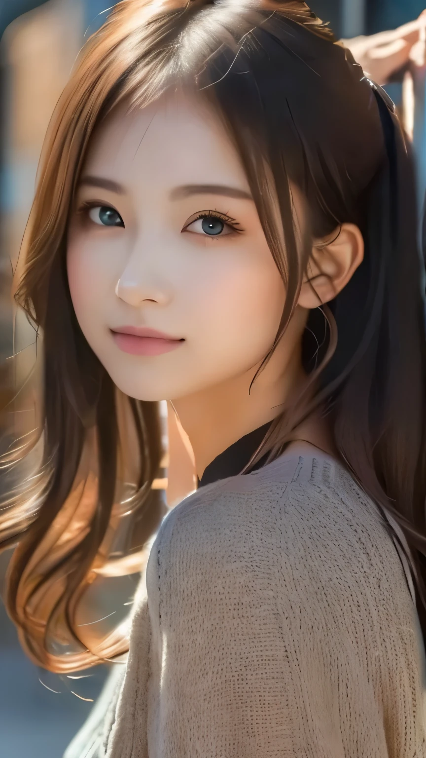 (Representative works:1.3)、(8k、 realistic 、 RAW photo、 Max Image:1.4)、(30 year old mature woman)、 small face 、 beautiful face、( realistic  Face)、 no makeup in the coal mine、  natural makeup、light makeup、 (  lots of dark brown hair )、 Beautiful Hairstyles、 realistic  eyes、 blonde twin tails 、 ( realistic skin)、 beautiful skin 、 ( sweater)、 Confused、 charm、超 high definition 、 super real 、  high definition 、Golden Ratio