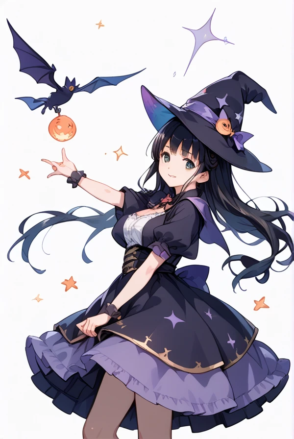  black hair, Long Hair,witch,witchの店,witchの薬屋,店番をするwitch