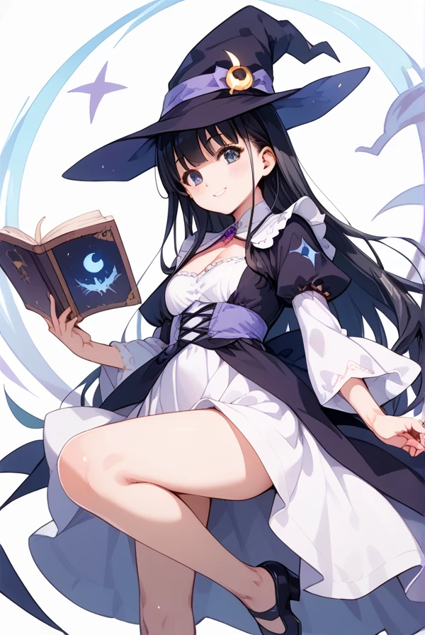  black hair, Long Hair,witch,witchの店,witchの薬屋,店番をするwitch