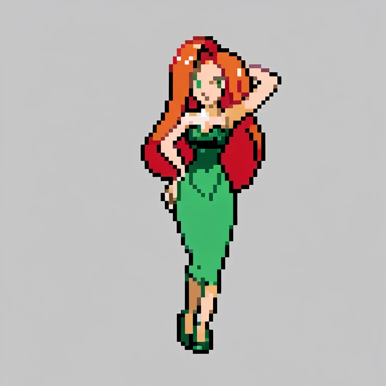 td izzy, 1girl, solo, full body, looking at viewer, sitting, park bench, from below, smile, hand on head, cleavage cutout