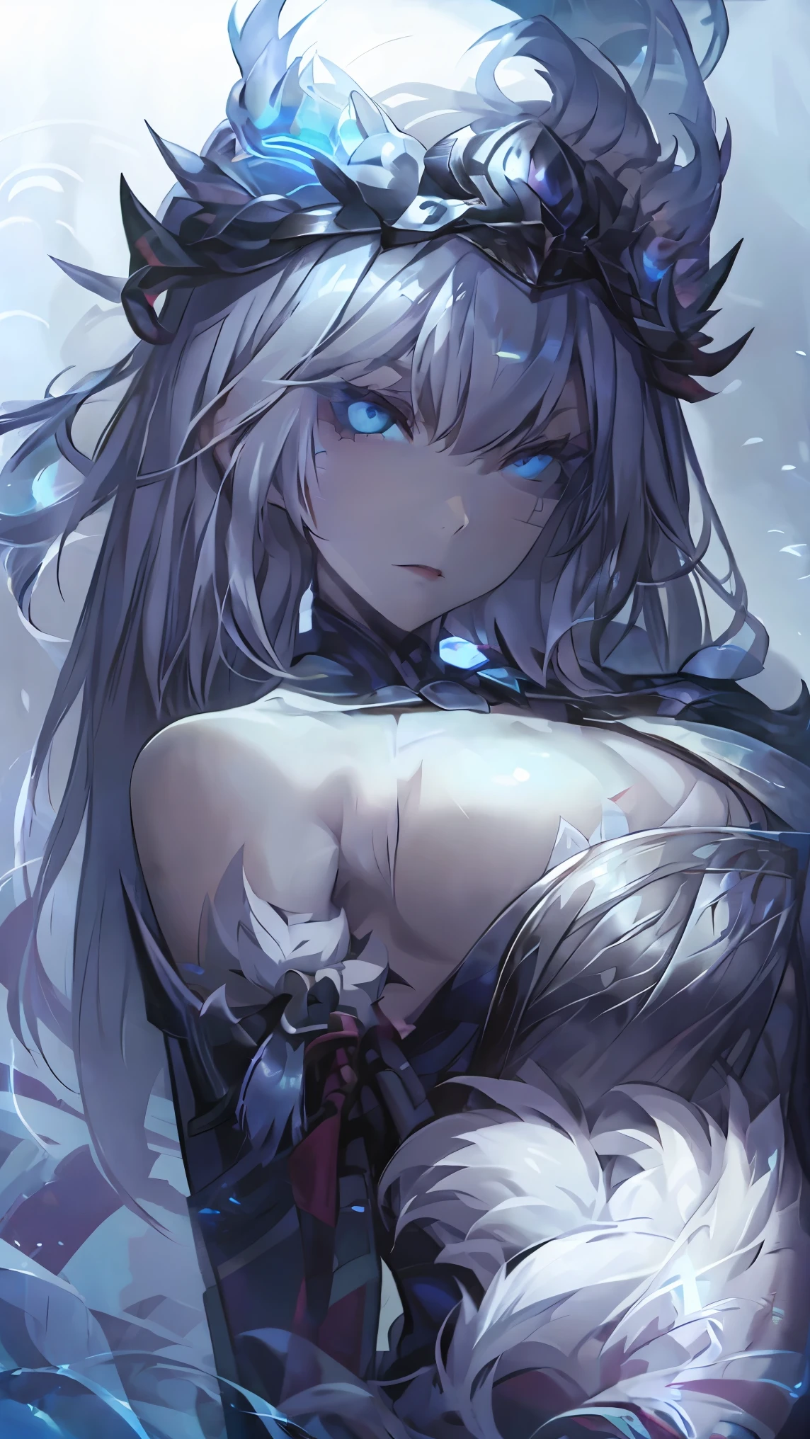 Snowflakes, snowy scenery, snow, silver hair spreading