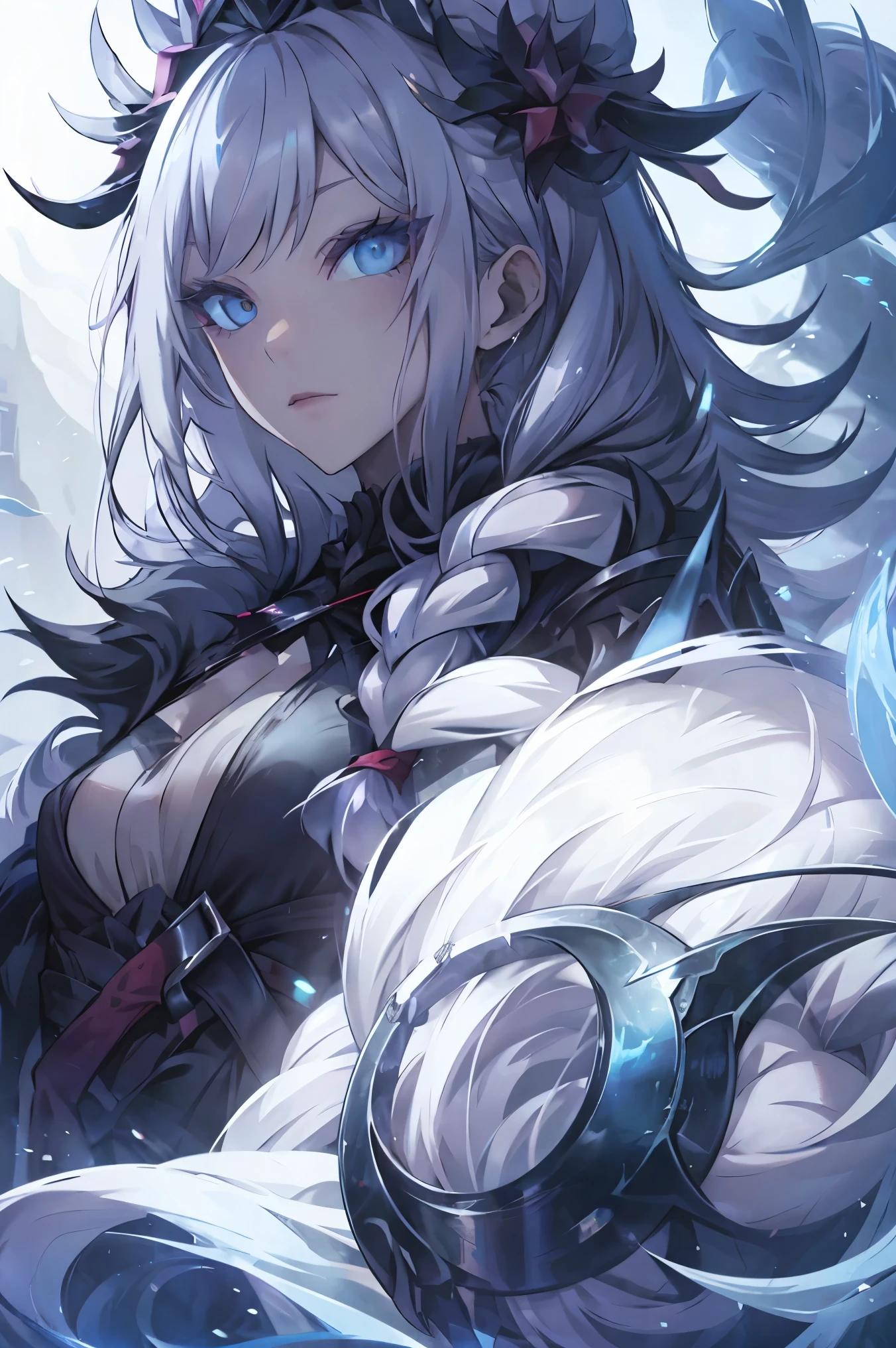 Snowflakes, snowy scenery, snow, silver hair spreading