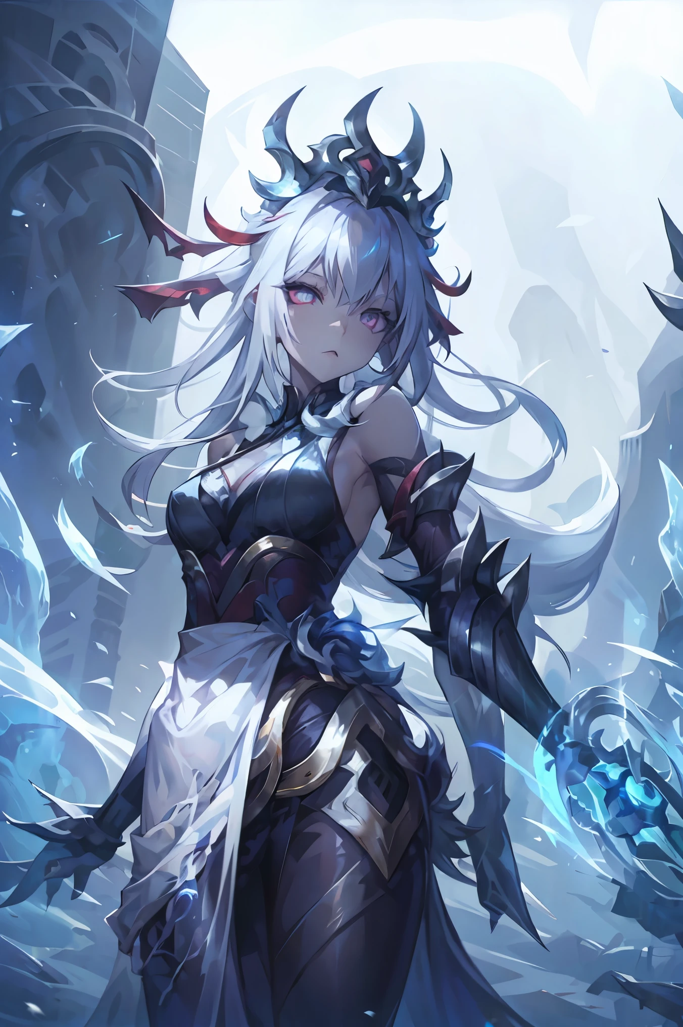 Snowflakes, snowy scenery, snow, silver hair spreading