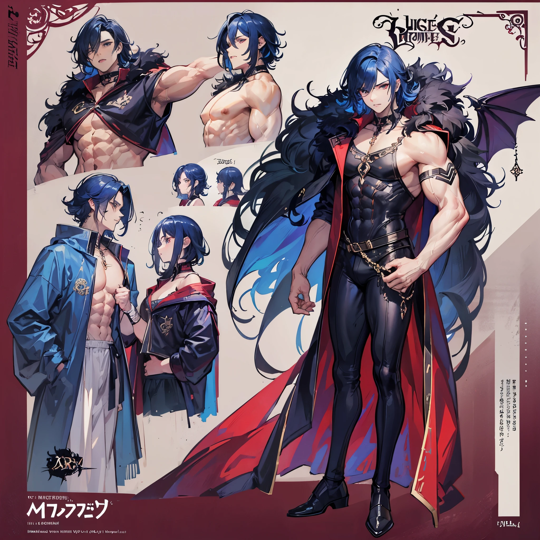 ((Masterpiece, Highest quality)), Detailed face, dramatic lighting, dark colors and atmosphere, full body, Full of details, frontal body view, back body view, Highly detailed, Depth, Many parts, Muscle boy with short black hair,handsome man, mercenary, man tall, pectoral muscles, abs