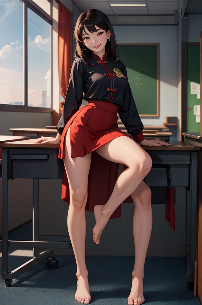 masterpiece, best quality, 2girls, (closeup), 18yo teen, slim, small breast, naked breast, nipple, open red coat, sitting, Inside the classroom, hugging, (sun rays:1.3), lode, smile, grey, desolate, dark, watercolor, (spread legs:1.3),