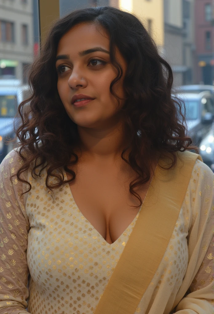 （8K，Movie，16mm wide angle lens，Aperture 8，Multi-angle shooting，Rich in details ）indian ，huge breasts,very deep clevage,huge ass, full breasts, tiny waist, long legs, india ，In an office building in New York ，secretary，wear glasses，Cool colors，mini skirt，High heel，exposed，sexy socks，Exposure，超Exposureunderwear，A spacious hotel room，Lying in bed，underwear，Frivolous，Romantic，Sexy woman，dark ，Looking out the window，woman in trouble，30 years old