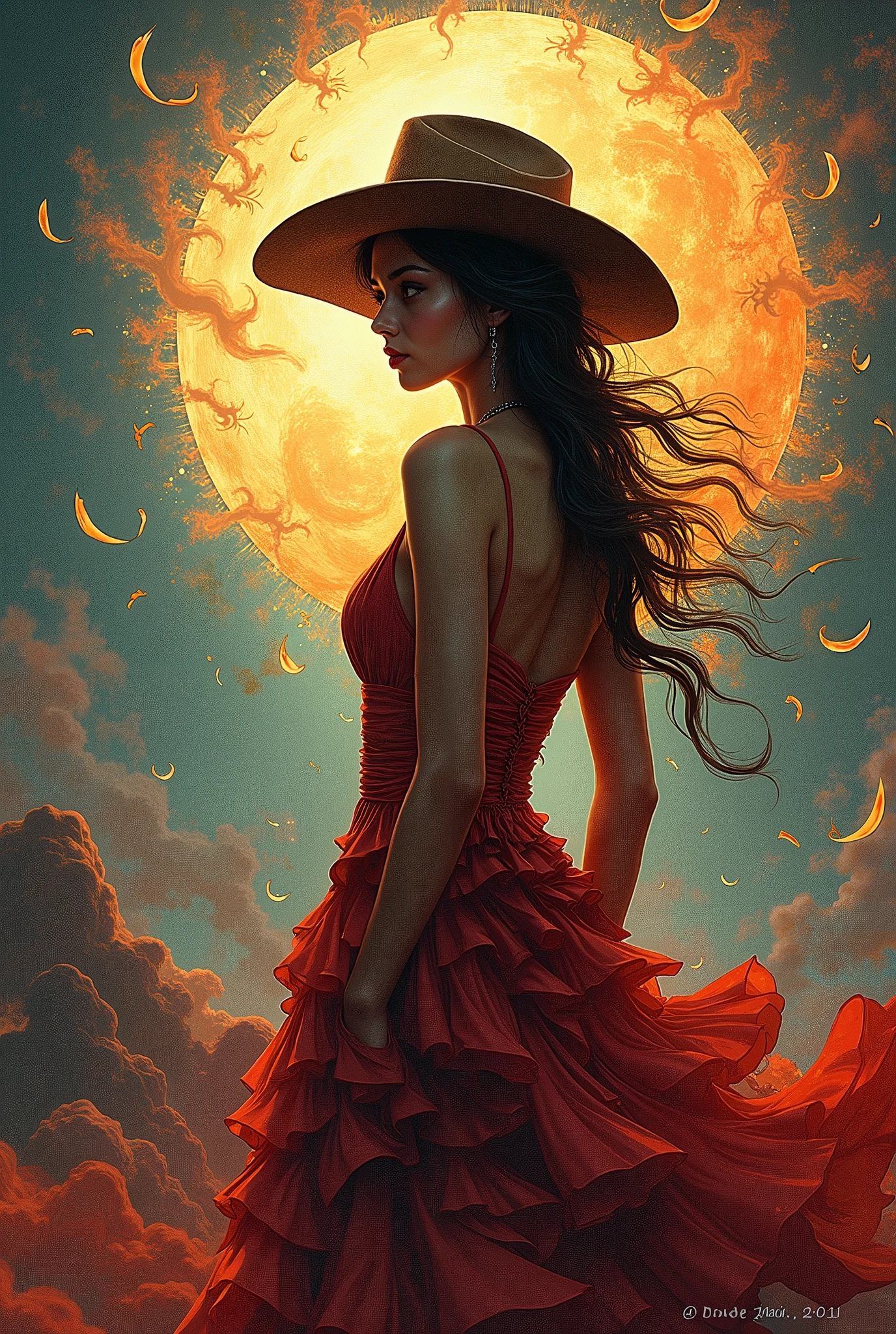 do similar, western woman, red lipgloss stick, at beach