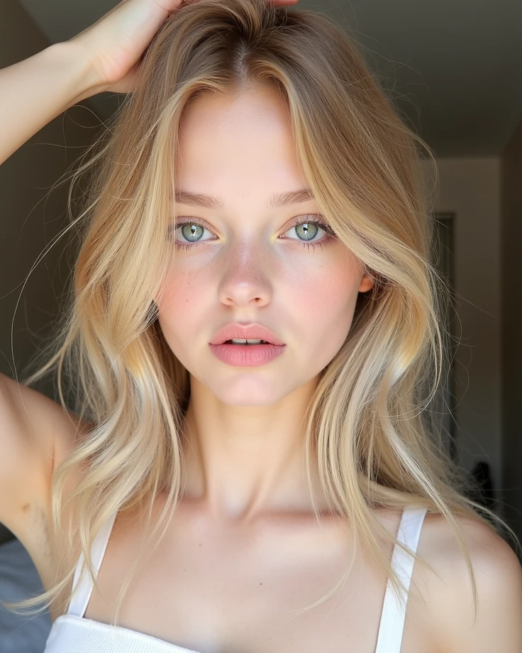 beautiful girl, 20 years old, blonde hair,