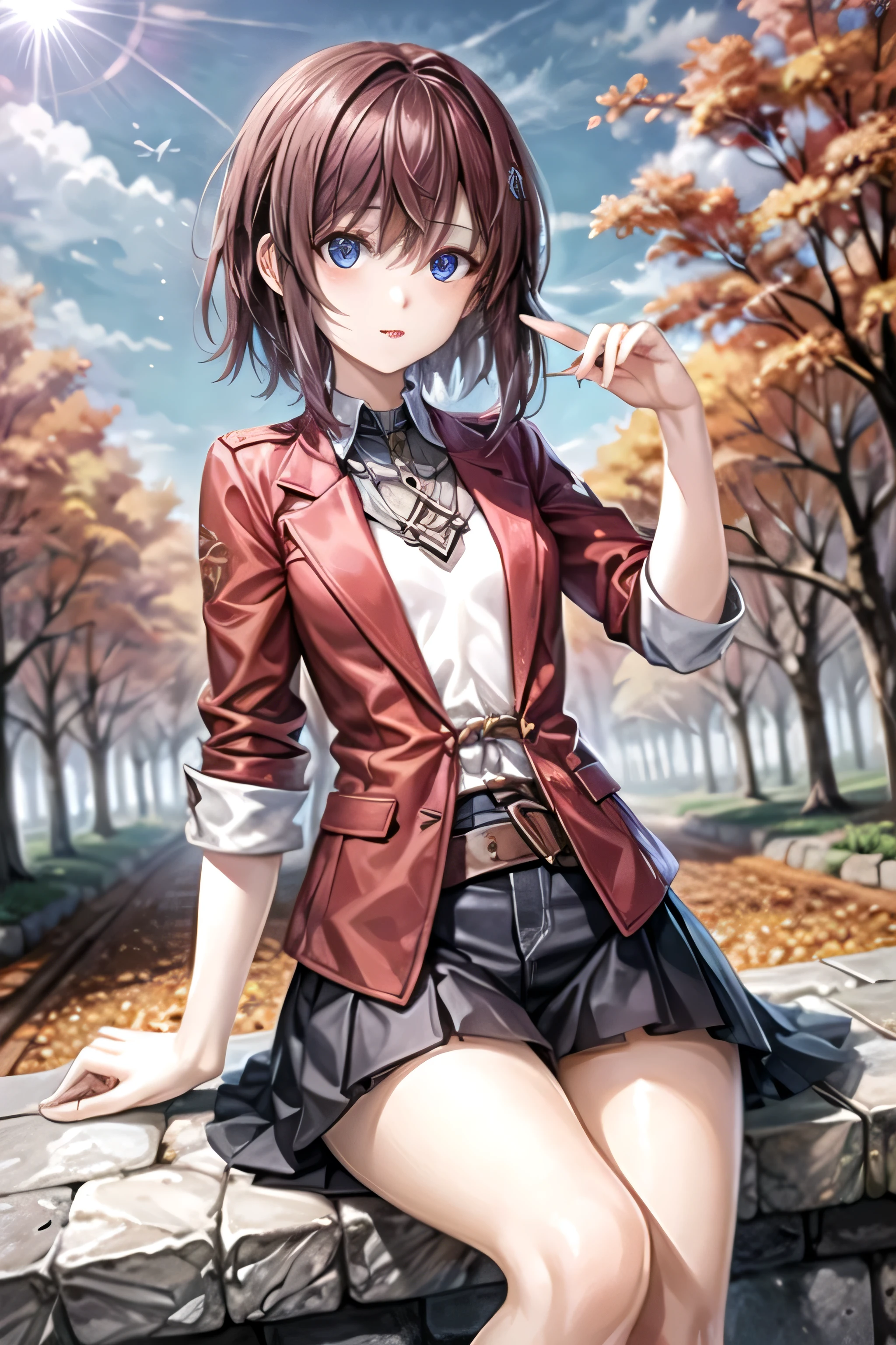 (( best quality)), Early Autumn, muffler , Small breasts