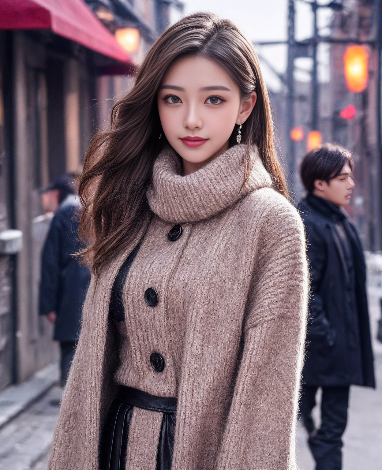 adaw, in a ((red one-piece adawsu03 sweater)) under a ((brown adawsu01 trench coat)), sitting, put her hands on her legs, looking at the viewers
granny flat
<lora:chillAdaw_v31:0.7>
<lora:koreanDollLikeness_v15:0.7> <lora:taiwanDollLikeness_v10:0.2>, beautiful woman, ((solo)), ((1girl)), best quality, ultra high res, 8K, masterpiece, sharp focus, clear gaze