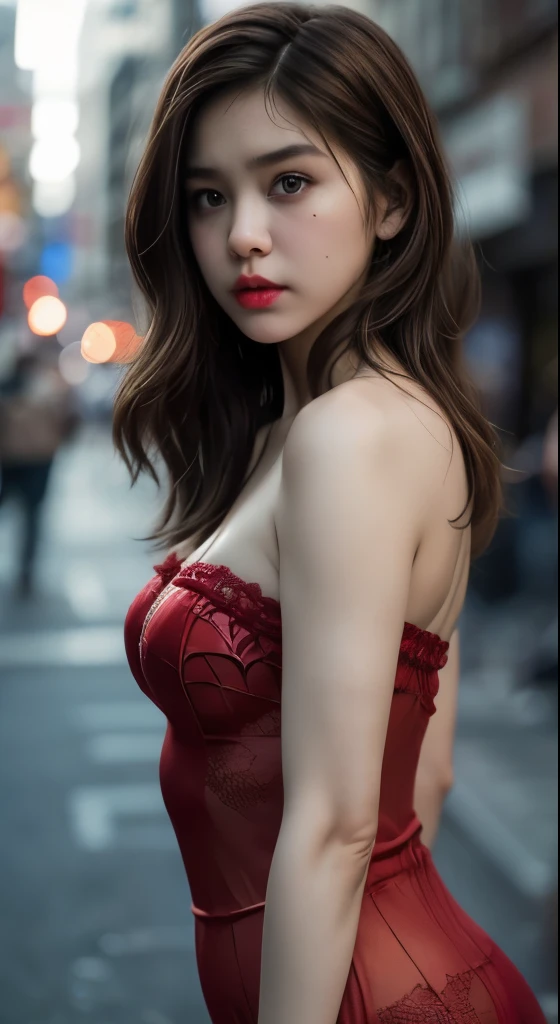 (Wearing Spidergirl), Very cute and -like face, Power puff girl, Naked, Angry pose, Angry face, (((BROWN HAIR MALAY GIRL))), masutepiece, High quality, UHD 45K, Realistic face, Realistic skin feeling , A Japanese Lady, , , Very cute and babye face, (((FLAT CHEST))), ((VISIBLE CLEAVAGE)), (MATRIX WORLD), ((look In front at the camera and SADNESS)), with Spider gwen fashion, ((RED LACE STRAPLESS, SPIDER GWEN OUTFIT)), captured in ultra high resolution with photorealistic and beautiful lighting. (((CUTE GIRL))), ((RED LIPS)), ((NUDE)), ((CHUBBY)), ((SPIDER GIRL)). Malay girl wearing spider woman in the middle of the street city building