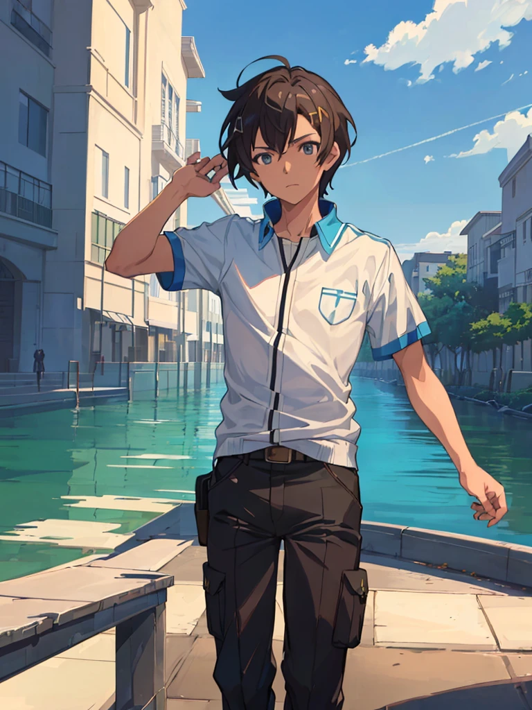 ( Shinkai Makoto Style :  Shinkai Makoto Style : 1.3)、 ( Shinkai Makoto Style :1.) 2),Zcshinkai\(\style\),,( best quality, high definition ,4K,8K resolution:1.2, high definition ,Ultra HD:1.1, super detailed:1.1),( Fine Details:1.3),,(anime的:1.3),(anime),anime男子, protagonist art,Illustration,Fresh,( bright and fresh boy:1.4),( is cool:1.4,cute:1.1),(Masculine Thoughts ), -face to cuntboy,Handsome guy,Popular boys among girls, male athletic club members,( Big Rough Clothes ), Big Rough Clothes の統一性,(Big Rough Adjustment :1.4),,(Thin limbs:1.4),Smoothly,Concave and convex,(Light and Dark Emphasis),I am,, real,(Kirito:1.1),,(Handsome guy体型:1.3),,Handsome,(3d),(2.5D:1.2),( have already been castrated by hypnotic magic for boys before marriage),[Boys love ], background,[jet black ],