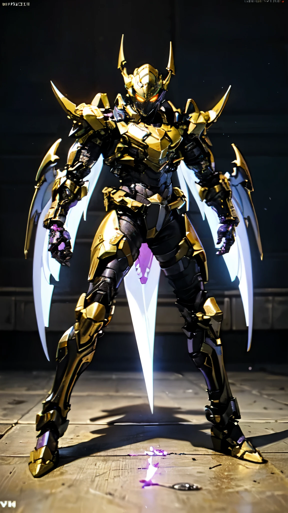 (masterpiece:1.5, best quality:1.5, extremely delicate:1.5), ((male:1.5)), a man wearing a full-face helmet, high-tech biomimetic armored combat suit, (a composite layered chest armor), the design balances heavy with agility, fully enclosed shoulder guards, matching arm and leg guards, a belt of gemstone, (the color scheme is primarily Red with Green and Yellow accents, Organic Biotech, Concept Inspired by Vampire, glowing eyes, armor glows, huge cloak like devil wings), stand of a futuristic sci-fi city, this character embodies a finely crafted fantasy-style armored hero in anime style, exquisite and mature art style, metallic, high definition, highres, ultra-detailed, ultra-fine painting, professional, perfect body proportions, golden ratio, anatomically correct, symmetrical face, extremely detailed eyes and face, high quality eyes, creativity, RAW photo, UHD, 32k, Natural light, cinematic lighting, (masterpiece-anatomy-perfect:1.2)